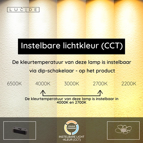 Lucide SAMLING - Plafonnière - LED Dimb. - CCT - 1x72W 2700K/4000K - Taupe - USP